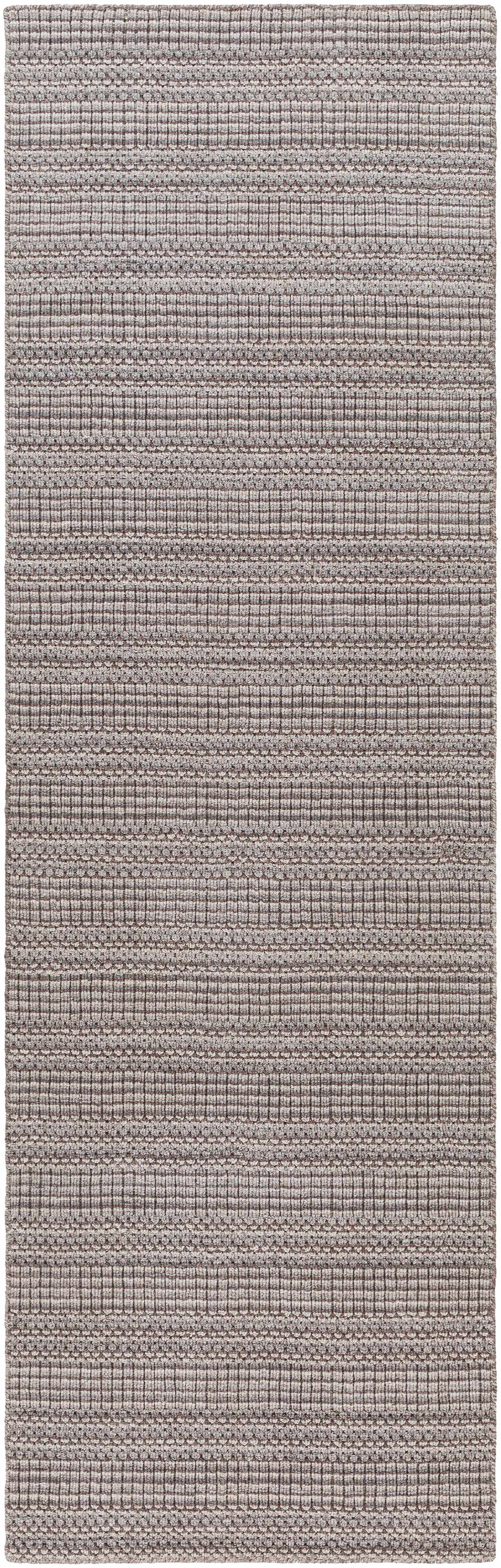 Borobridge Gray Contemporary Style Hand Loom Area Rug