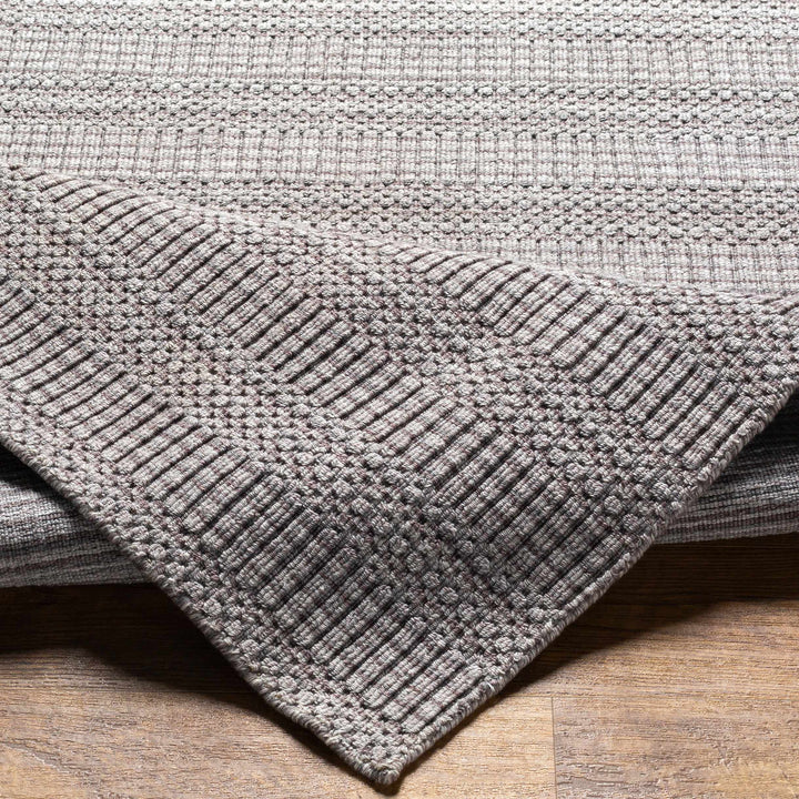 Borobridge Gray Contemporary Style Hand Loom Area Rug