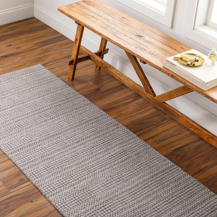 Borobridge Gray Contemporary Style Hand Loom Area Rug