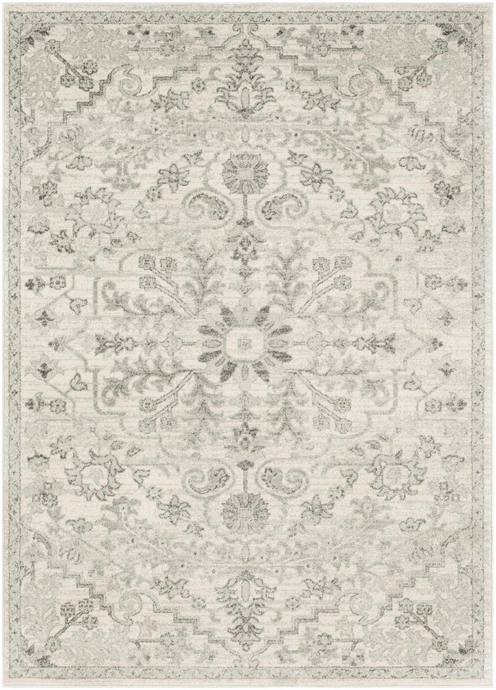 Borowski Traditional Style Beige And Gray Area Rug - The Rug Decor
