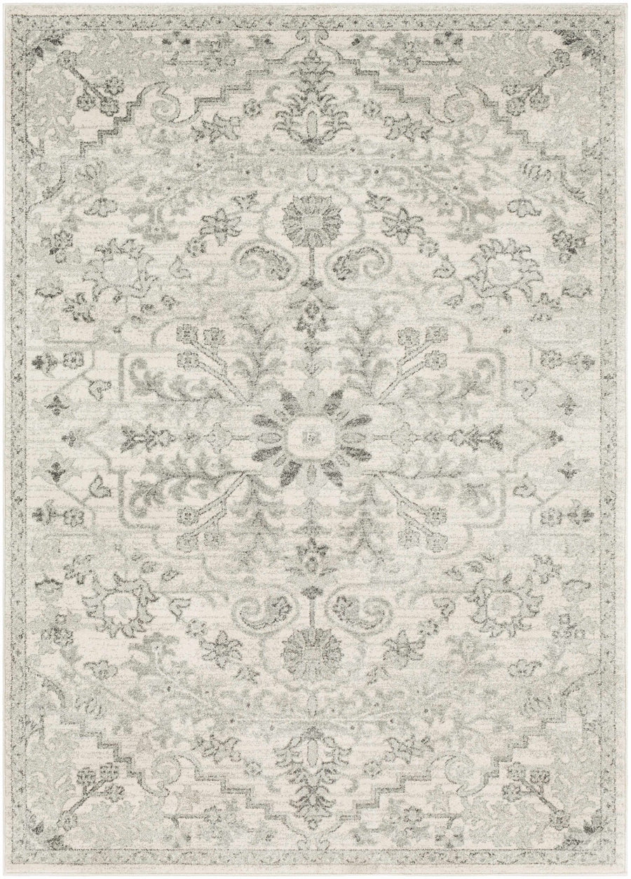 Borowski Traditional Style Beige And Gray Area Rug - The Rug Decor