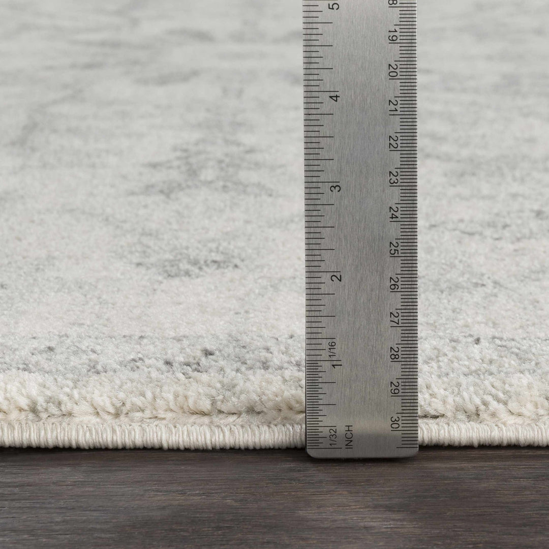Borowski Traditional Style Beige And Gray Area Rug - The Rug Decor