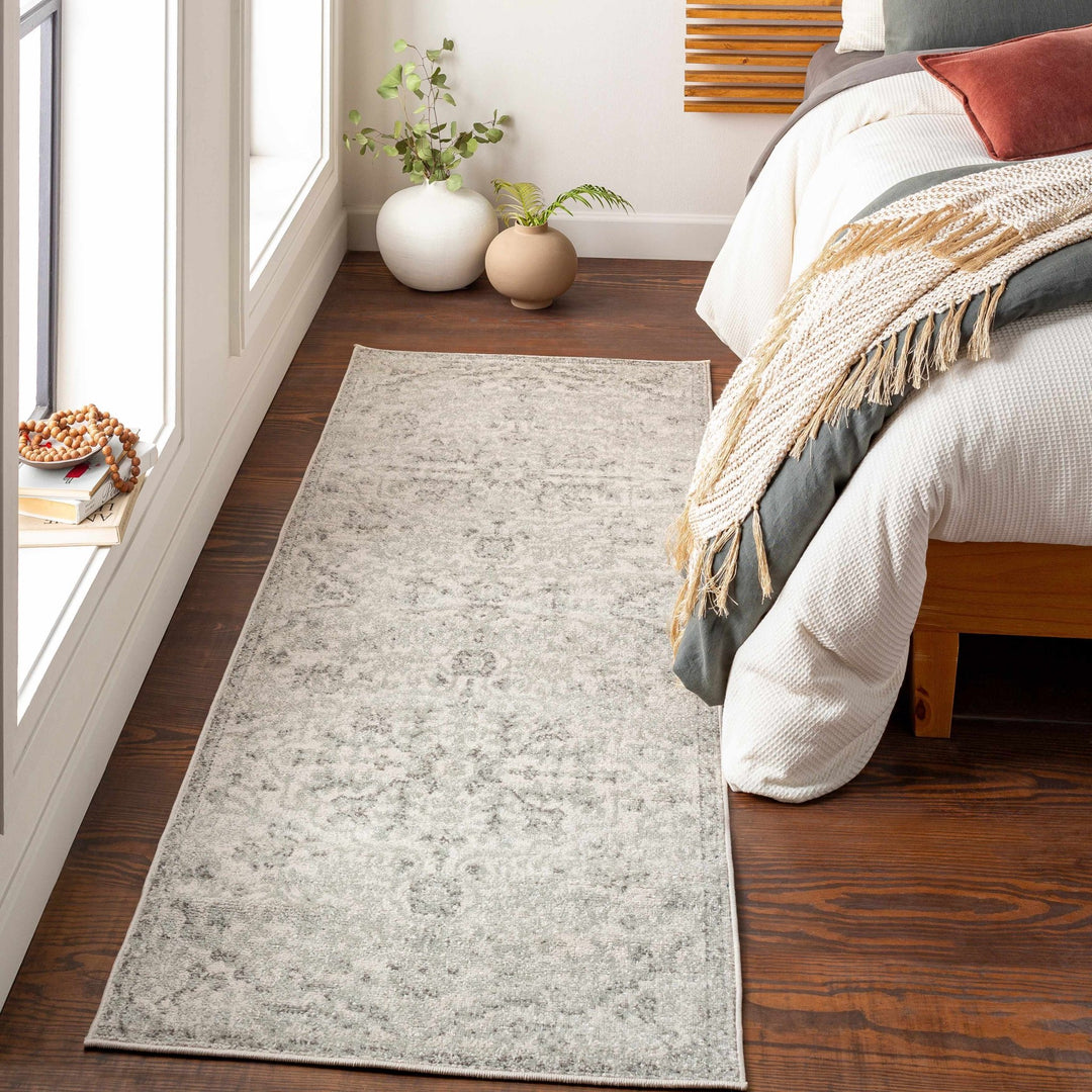 Borowski Traditional Style Beige And Gray Area Rug - The Rug Decor