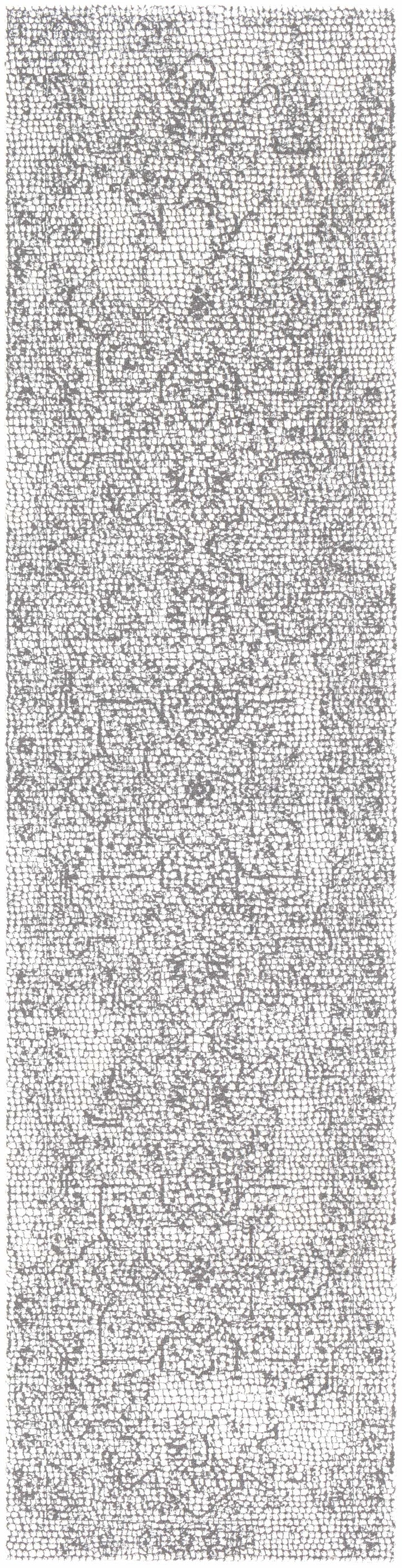 Bosphorus Ivory And Black Traditional Style Area Rug