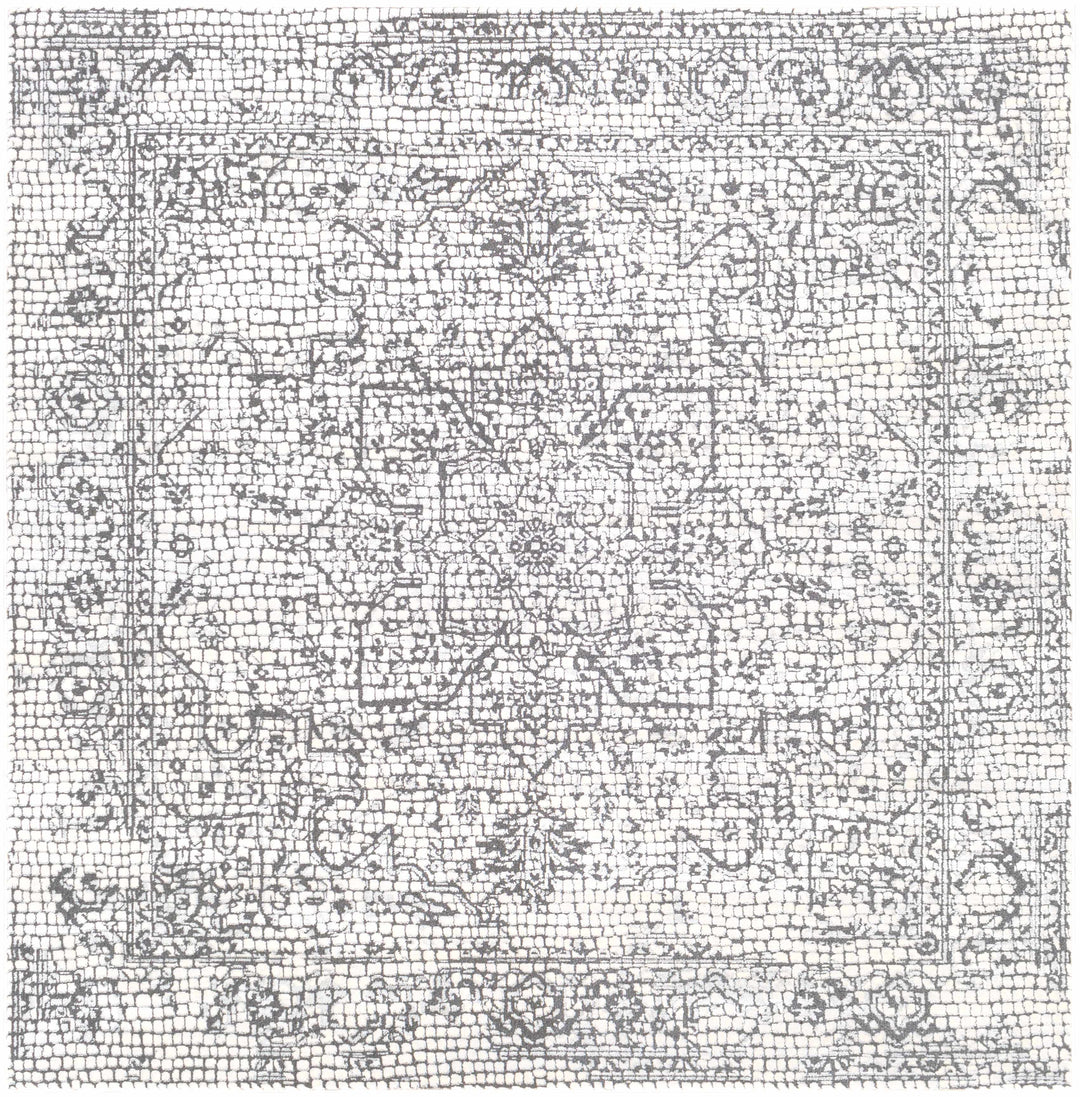 Bosphorus Ivory And Black Traditional Style Area Rug
