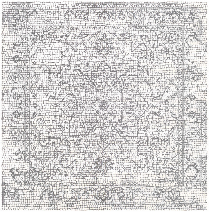 Bosphorus Ivory And Black Traditional Style Area Rug