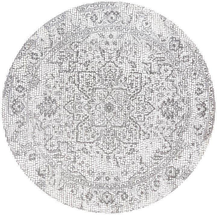 Bosphorus Ivory And Black Traditional Style Area Rug