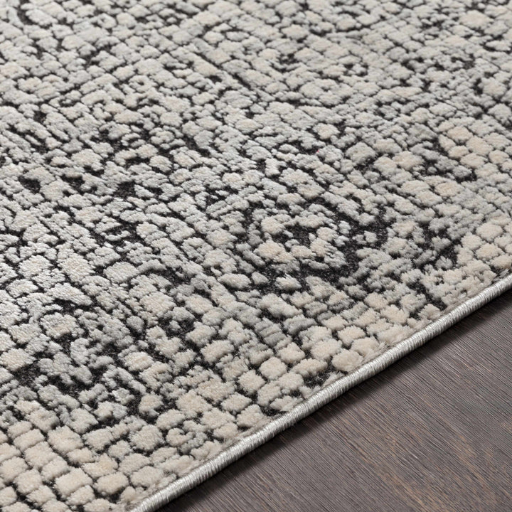 Bosphorus Ivory And Black Traditional Style Area Rug