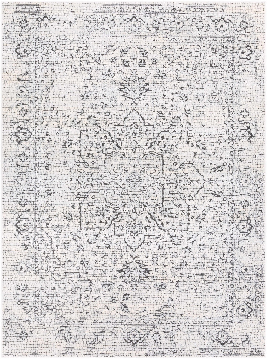 Bosphorus Ivory And Black Traditional Style Area Rug - The Rug Decor