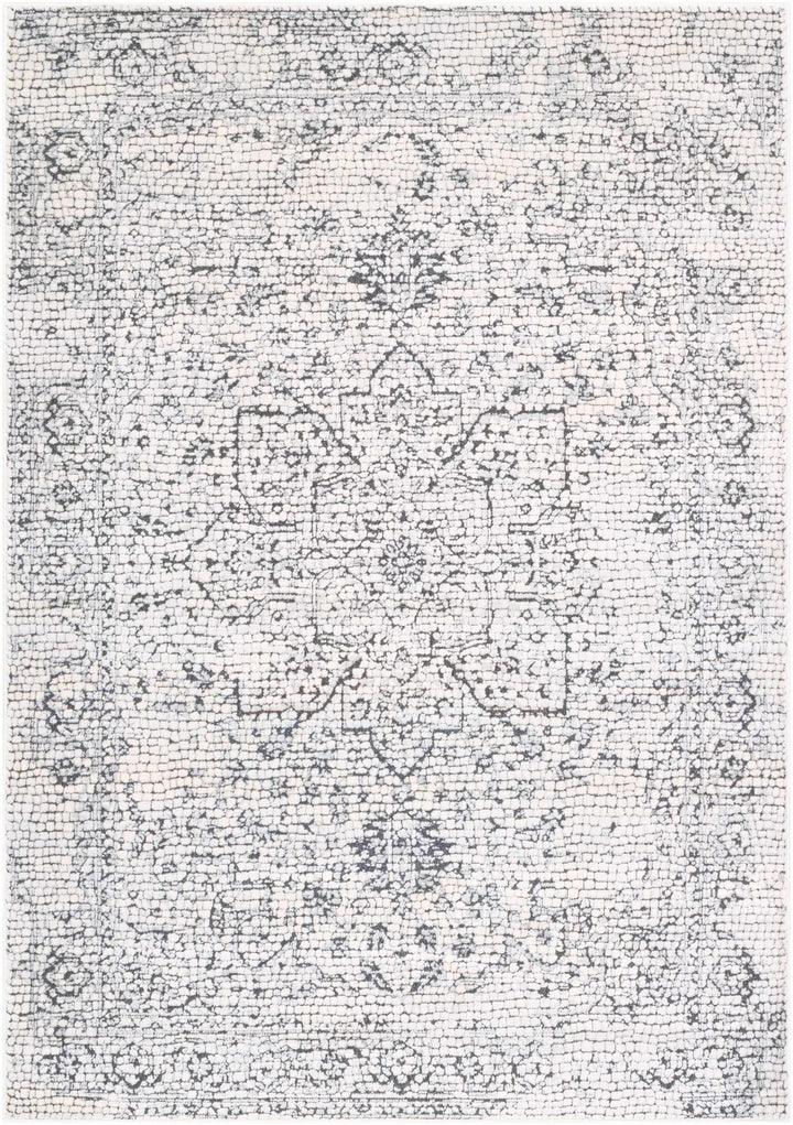 Bosphorus Ivory And Black Traditional Style Area Rug - The Rug Decor