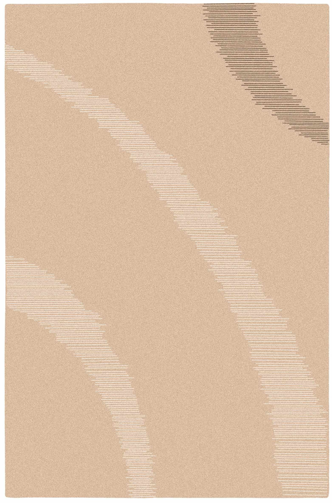 Bosworth Beige Contemporary Style Hand Knotted Area Carpet