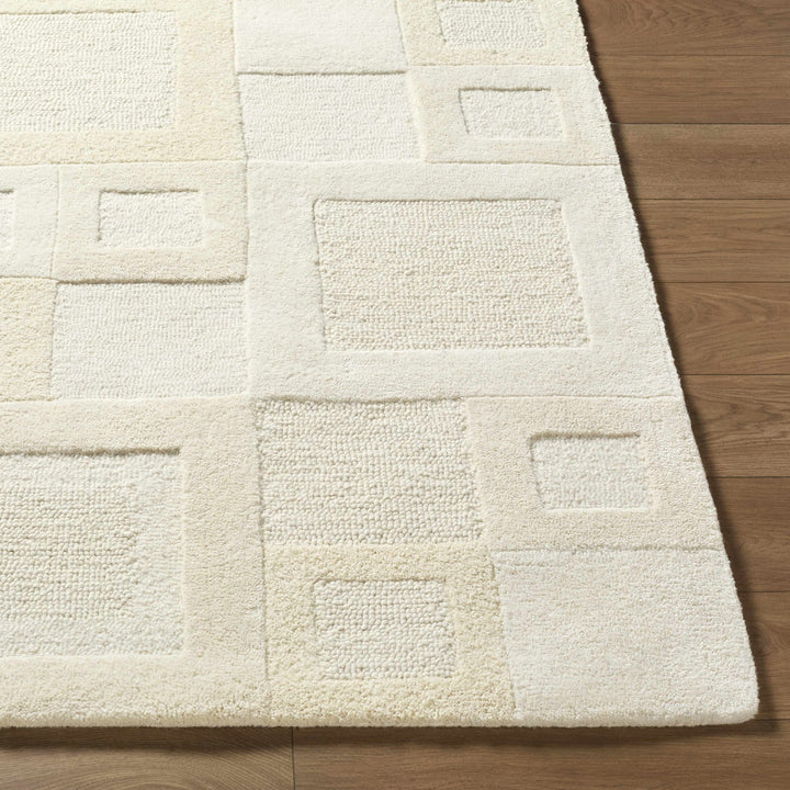 Botham Contemporary Geometrical Ivory Area Rug - The Rug Decor