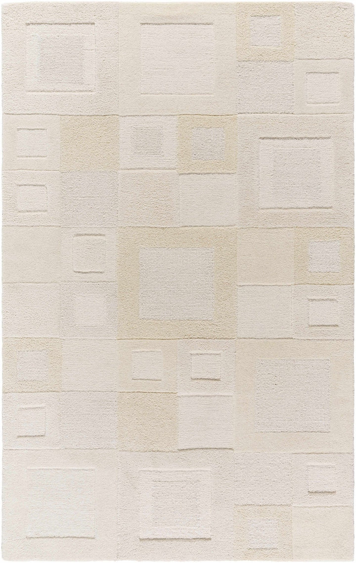 Botham Contemporary Geometrical Ivory Area Rug - The Rug Decor