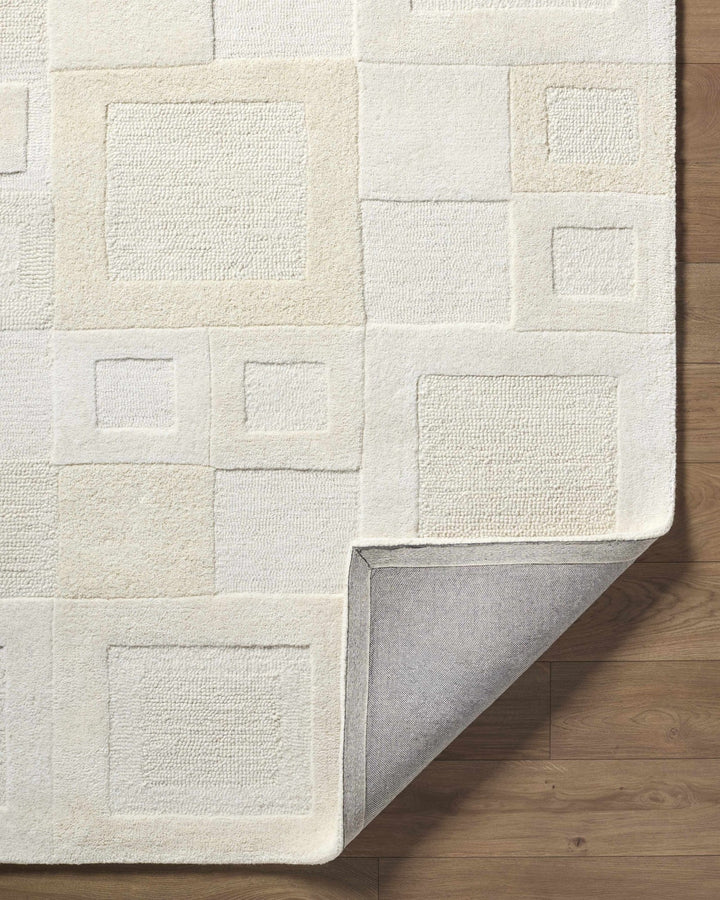Botham Contemporary Geometrical Ivory Area Rug - The Rug Decor
