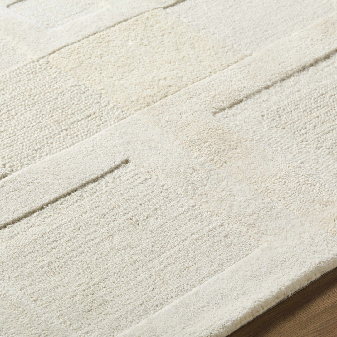 Botham Contemporary Geometrical Ivory Area Rug - The Rug Decor