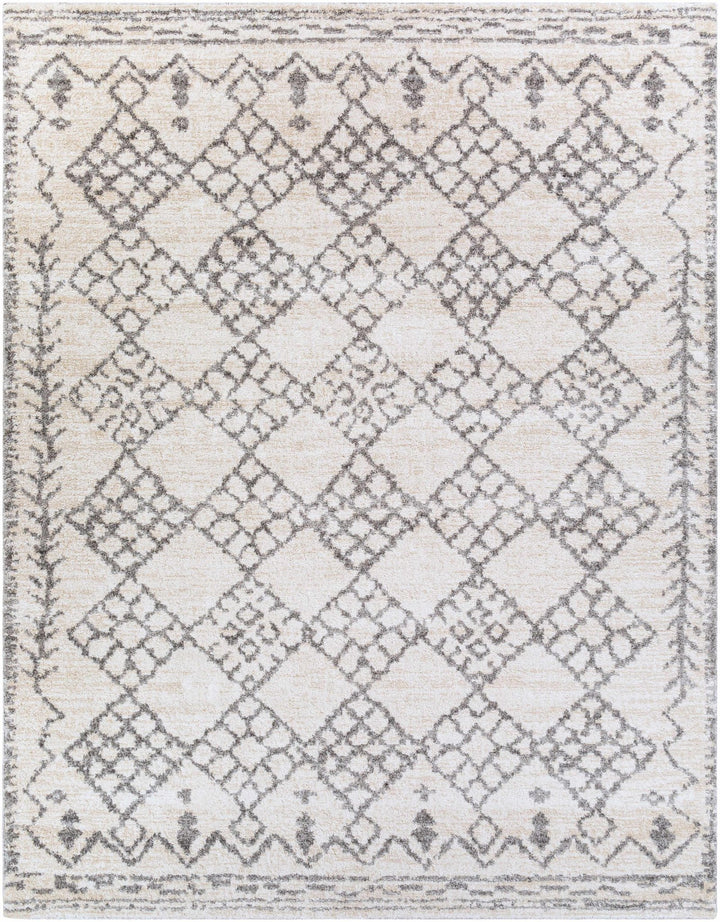 Bow Gray And Ivory Modern Geometrical Design Area Rug - The Rug Decor