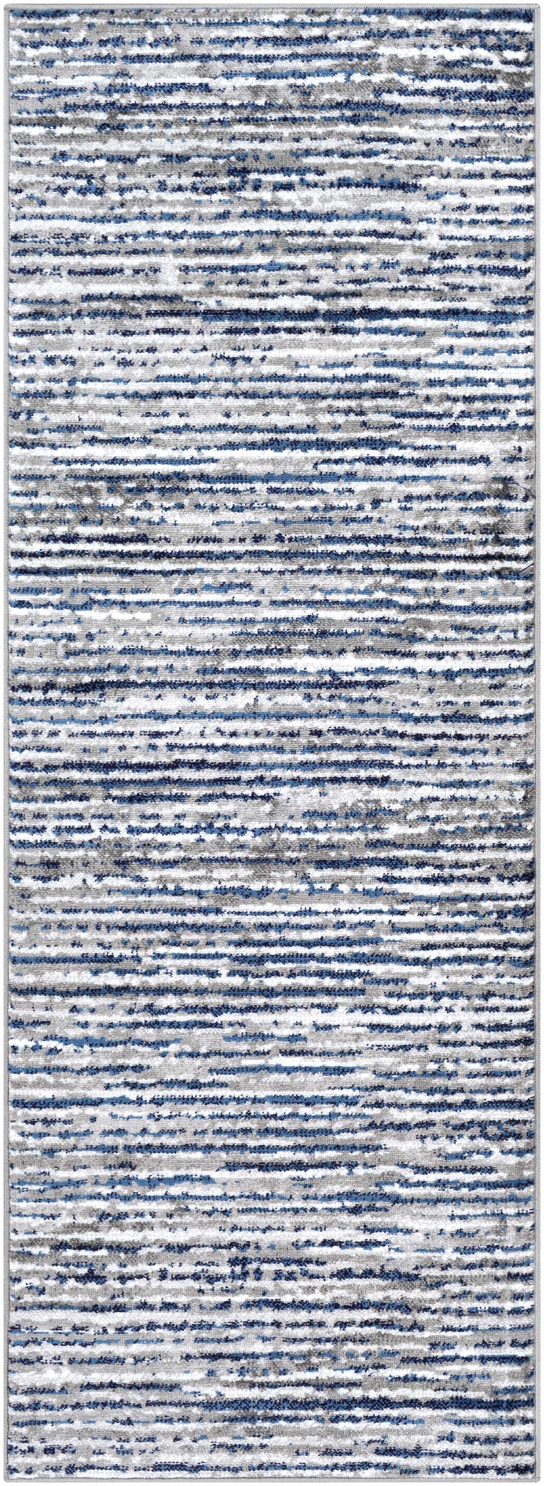 Bowmansdale Modern Style Blue And Ivory Area Rug