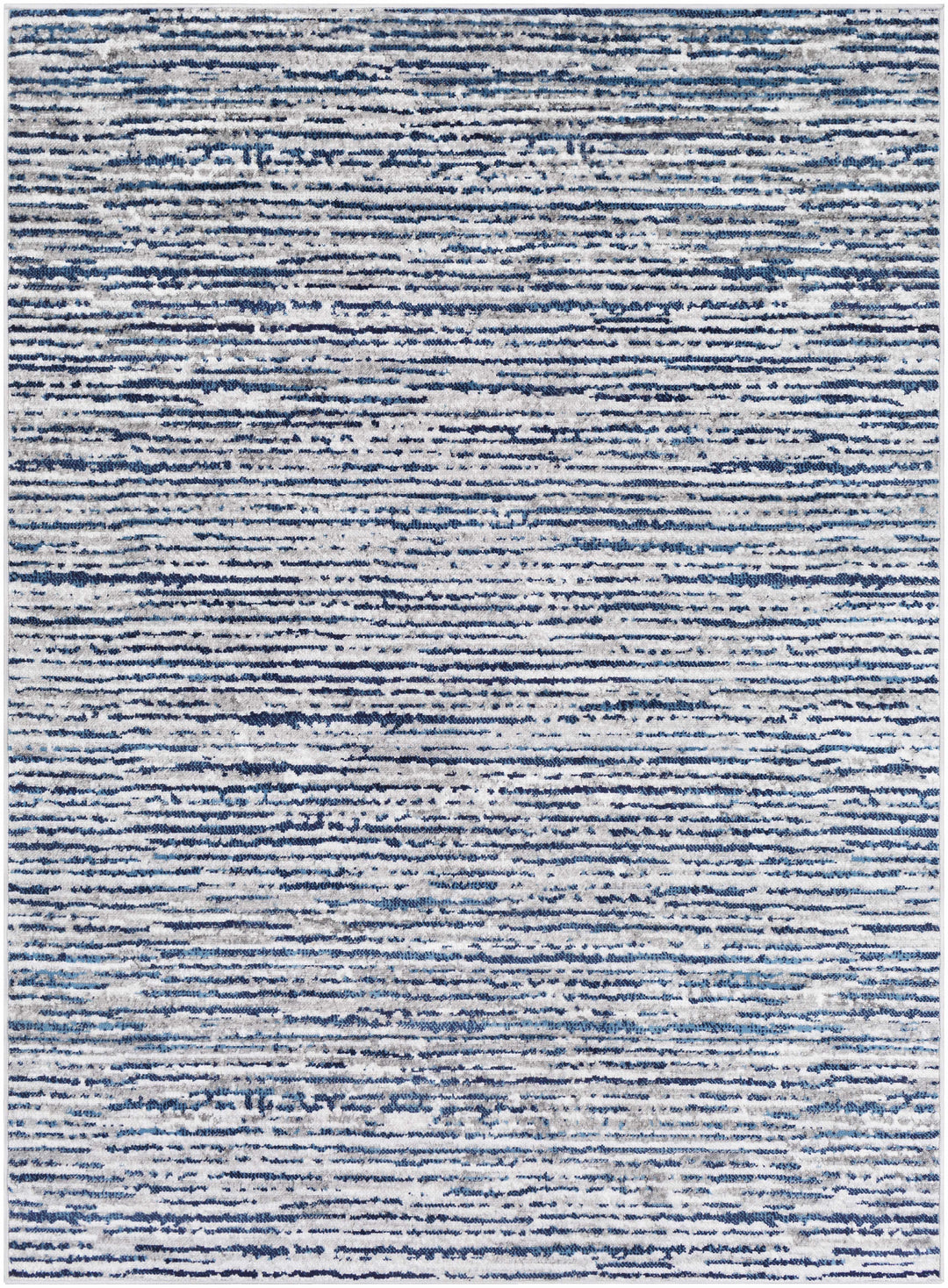Bowmansdale Modern Style Blue And Ivory Area Rug