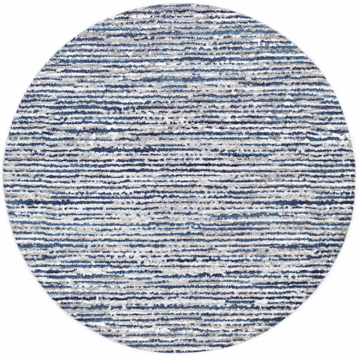 Bowmansdale Modern Style Blue And Ivory Area Rug