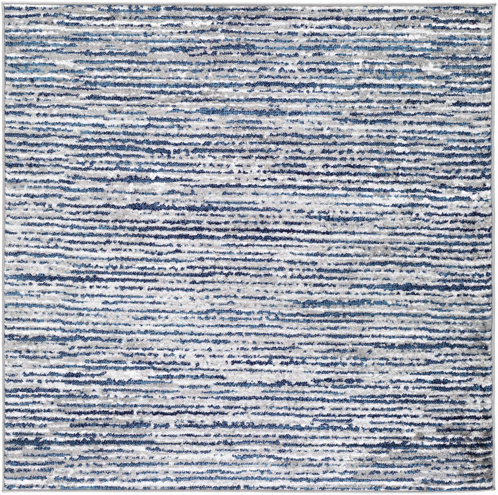 Bowmansdale Modern Style Blue And Ivory Area Rug