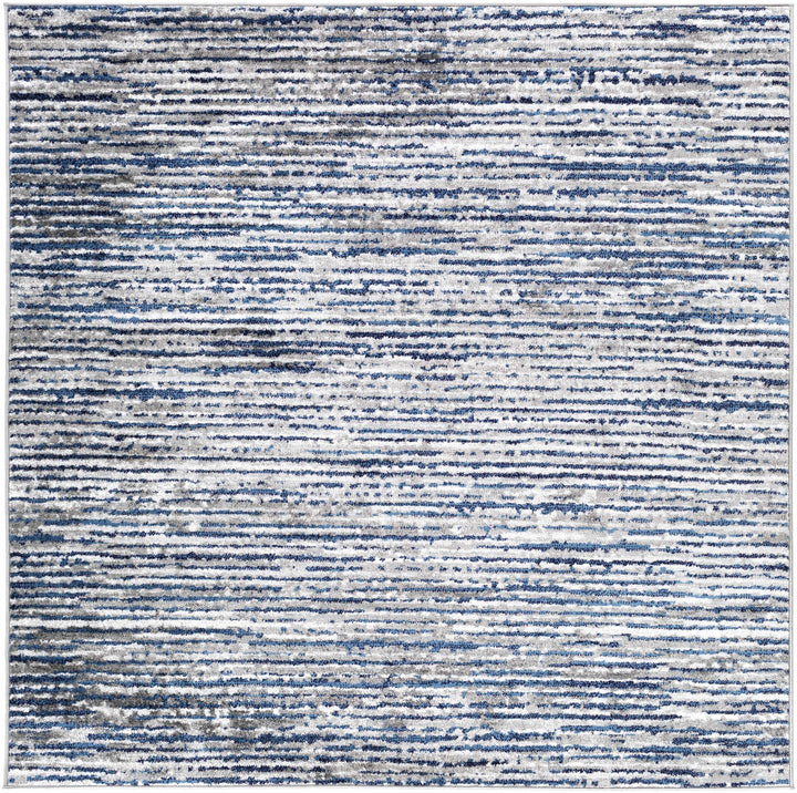 Bowmansdale Modern Style Blue And Ivory Area Rug