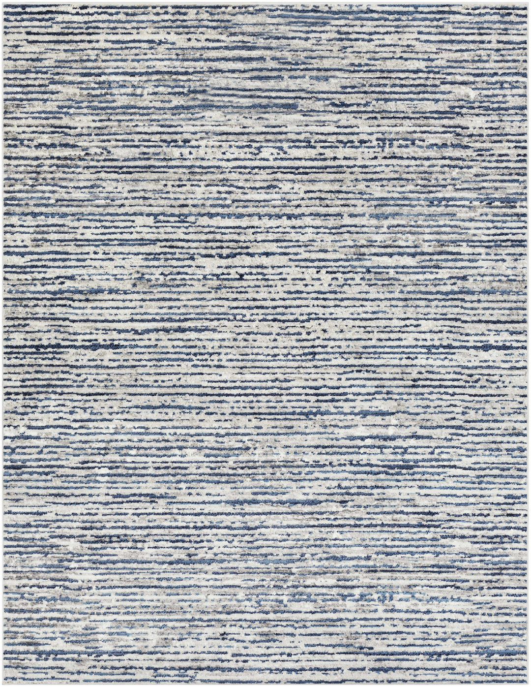 Bowmansdale Modern Style Blue And Ivory Area Rug