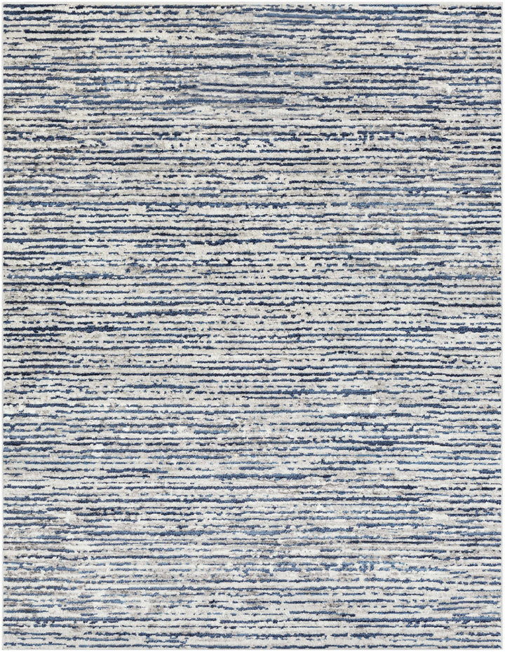 Bowmansdale Modern Style Blue And Ivory Area Rug