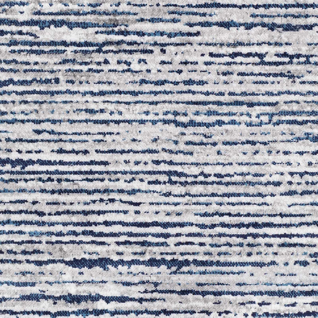 Bowmansdale Modern Style Blue And Ivory Area Rug