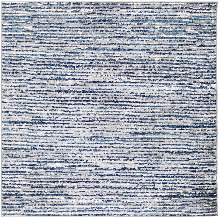 Bowmansdale Modern Style Blue And Ivory Area Rug - The Rug Decor