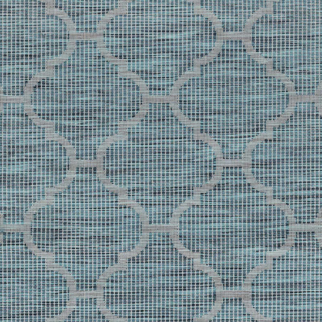 Bowraville Teal Modern Geometrical Design Outdoor Area Rug - The Rug Decor