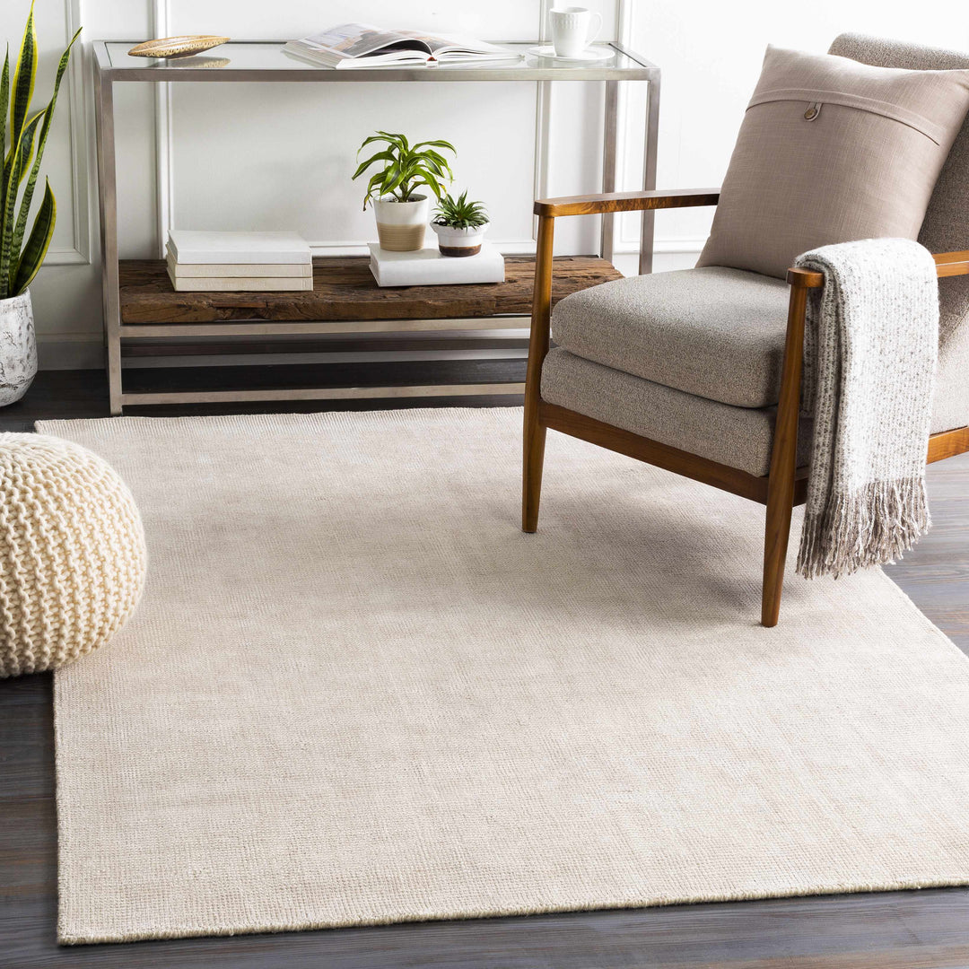Bowstring Cream Modern Style Hand Loom Area Rug