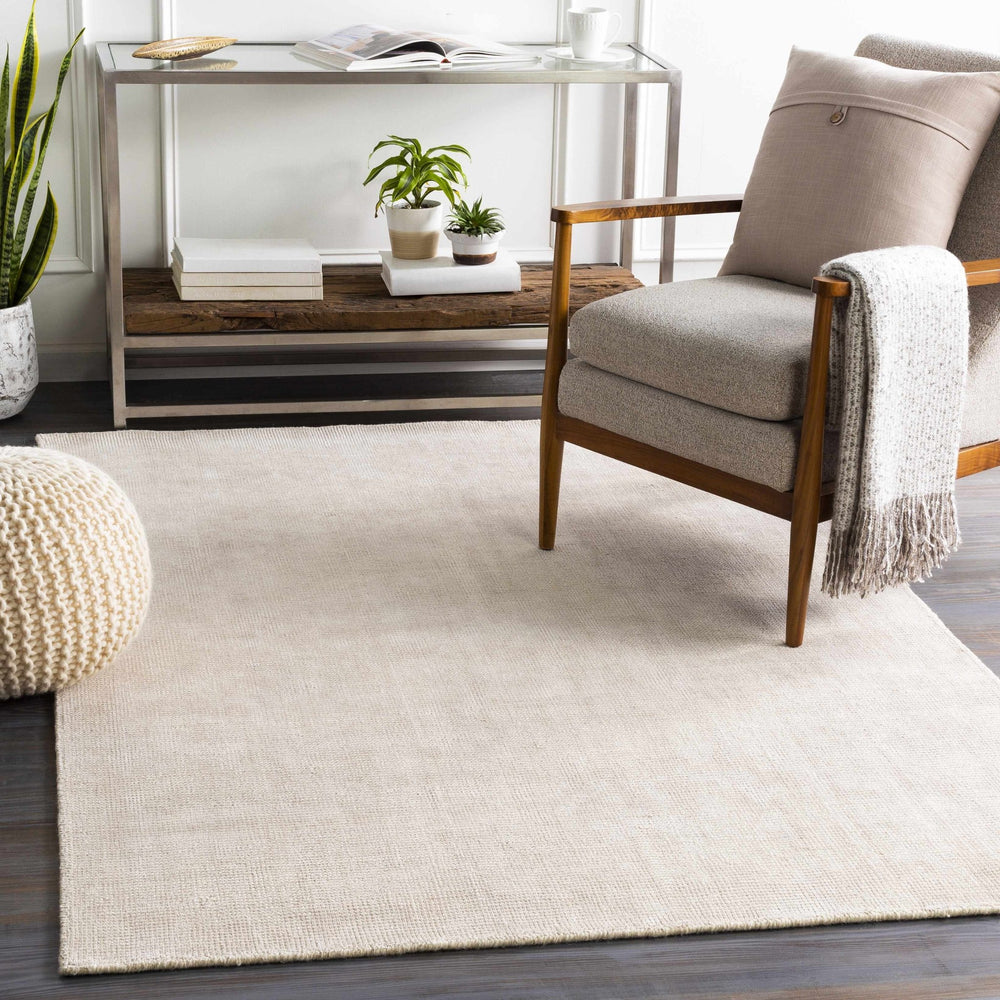 Bowstring Cream Modern Style Hand Loom Area Rug - The Rug Decor