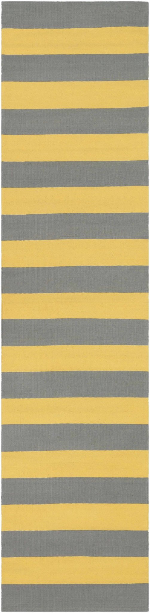 Boyceville Modern Stripe Pattern Mustard & Gray Hand Woven Area Rug - The Rug Decor