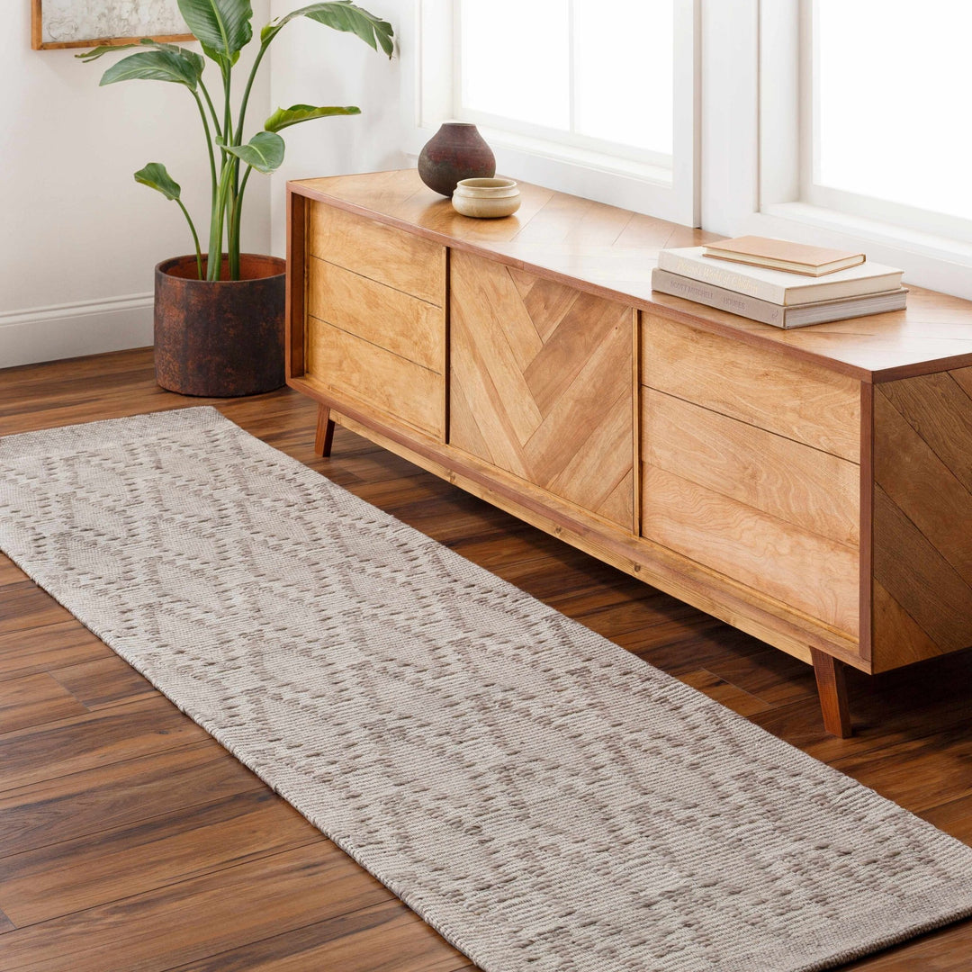 Boys Bohemian Style Camel Hand Woven PET and Wool Rug - The Rug Decor