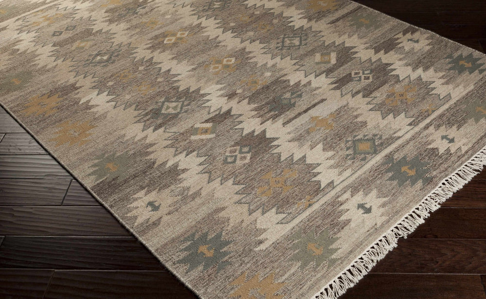 Brady Traditional Style Beige Hand Woven Wool Area Rug - The Rug Decor