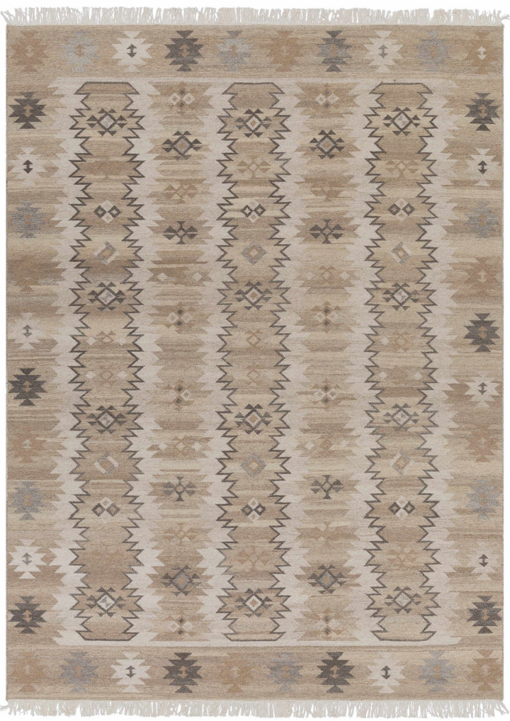Brady Traditional Style Beige Hand Woven Wool Area Rug - The Rug Decor