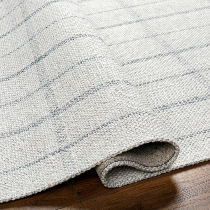 Brava Gray Modern Style Hand Woven Wool Area Rug