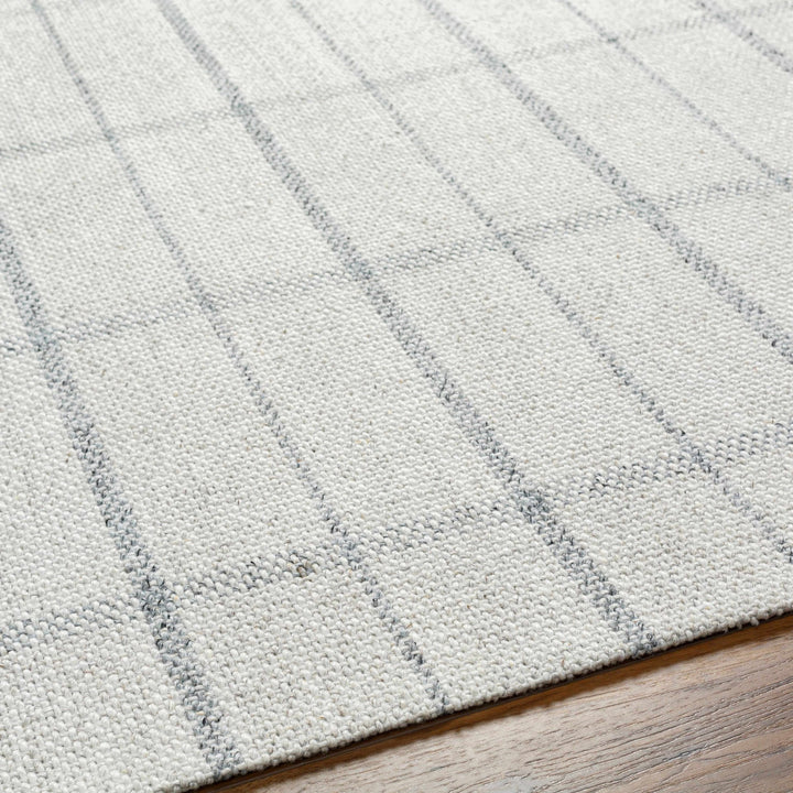 Brava Gray Modern Style Hand Woven Wool Area Rug - The Rug Decor