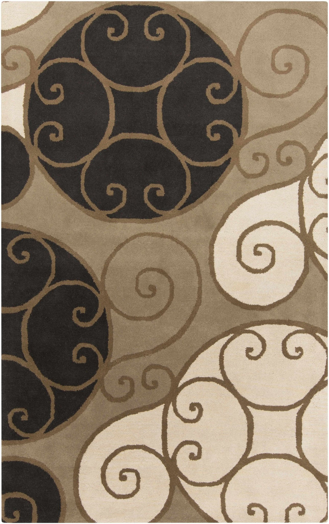 Bray Contemporary Brown And Beige Area Rug - The Rug Decor