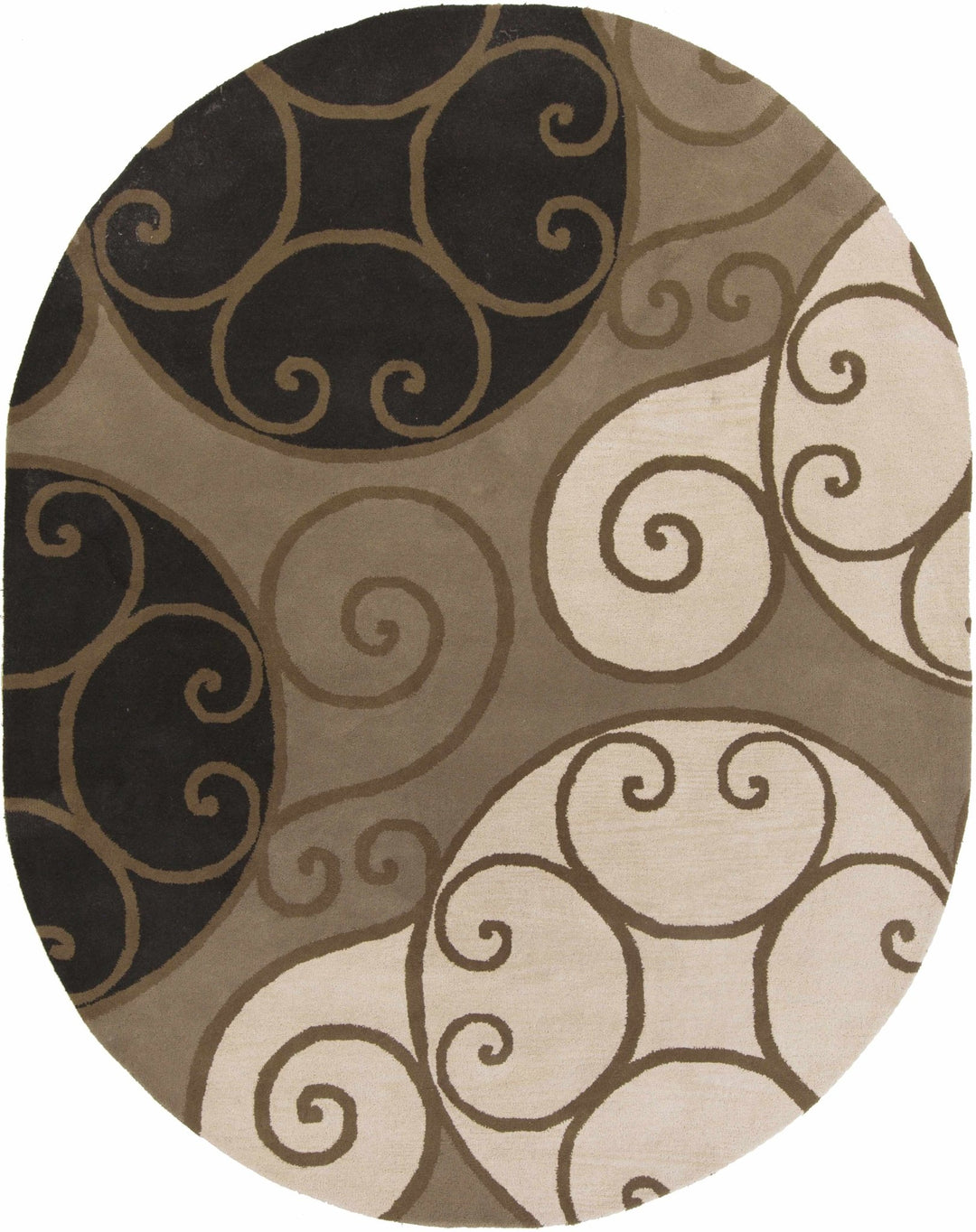 Bray Contemporary Brown And Beige Area Rug - The Rug Decor