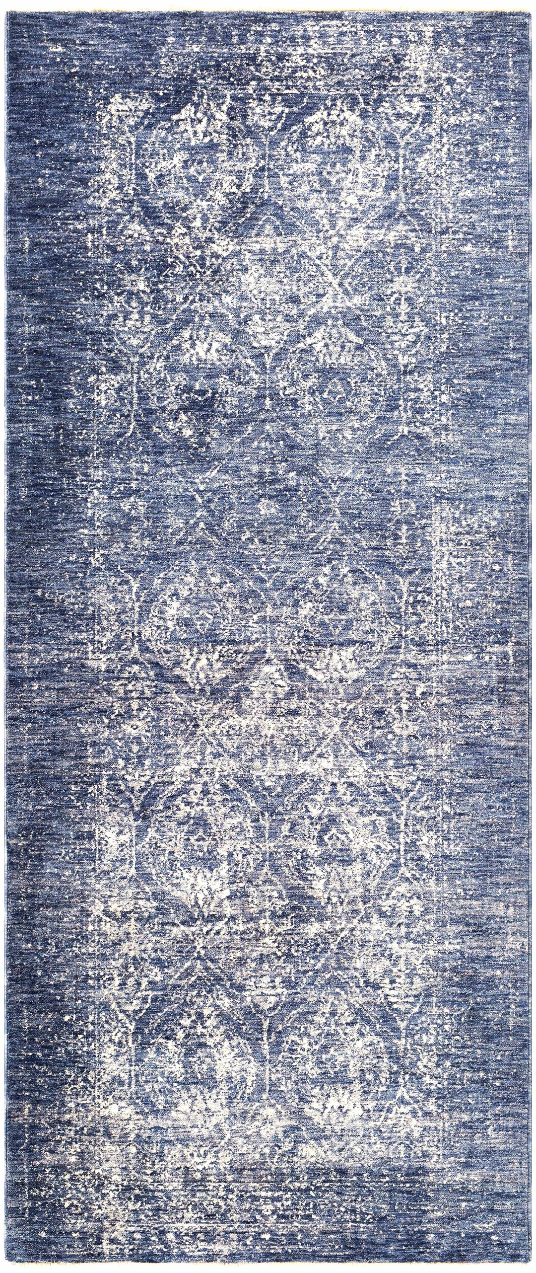 Barboursville Traditional Style Blue And Ivory Area Rug