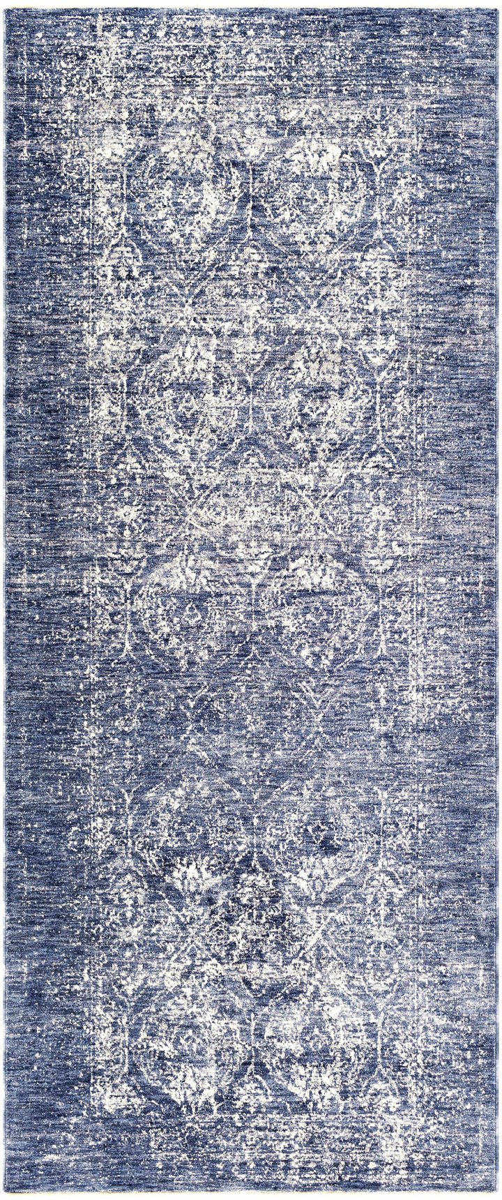 Barboursville Traditional Style Blue And Ivory Area Rug