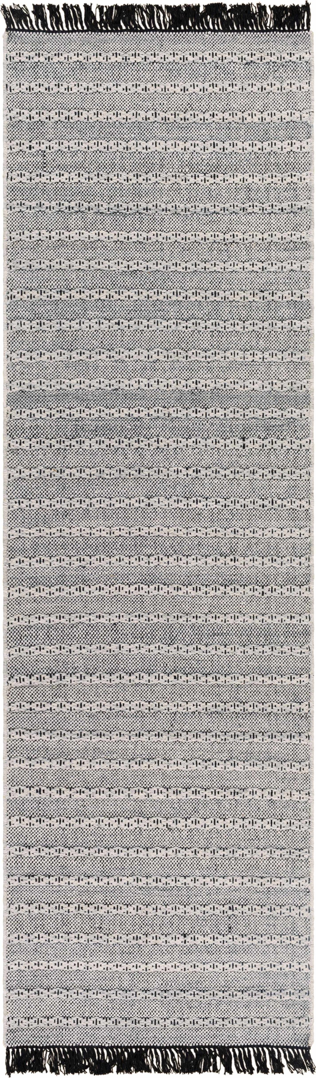 Brockman Gray And Black Modern Style Hand Woven Area Rug