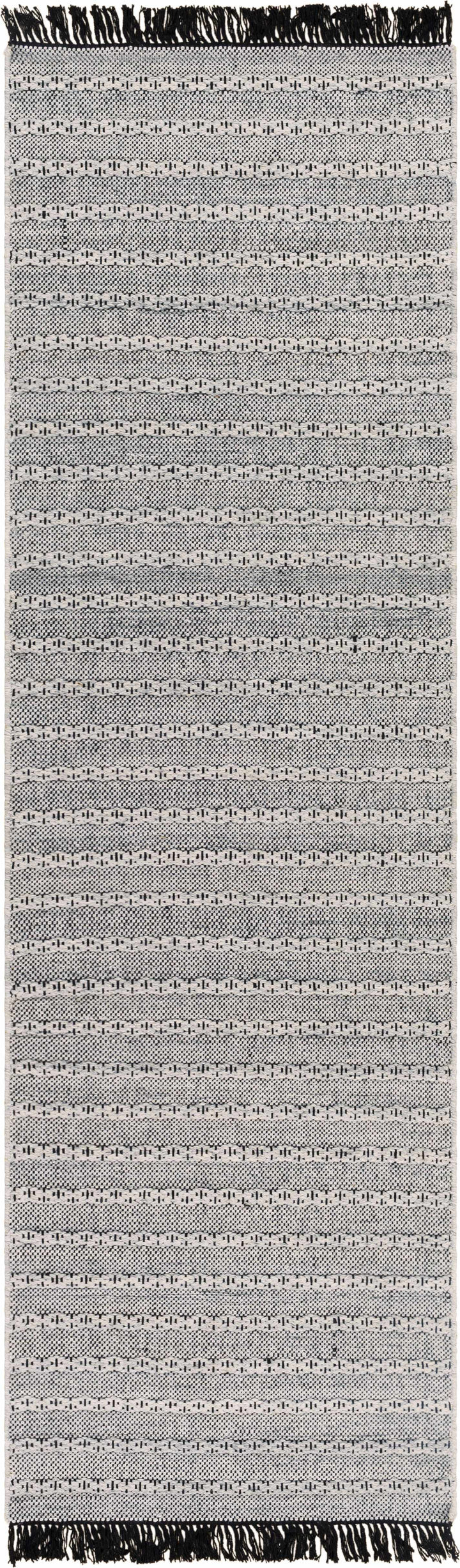 Brockman Gray And Black Modern Style Hand Woven Area Rug