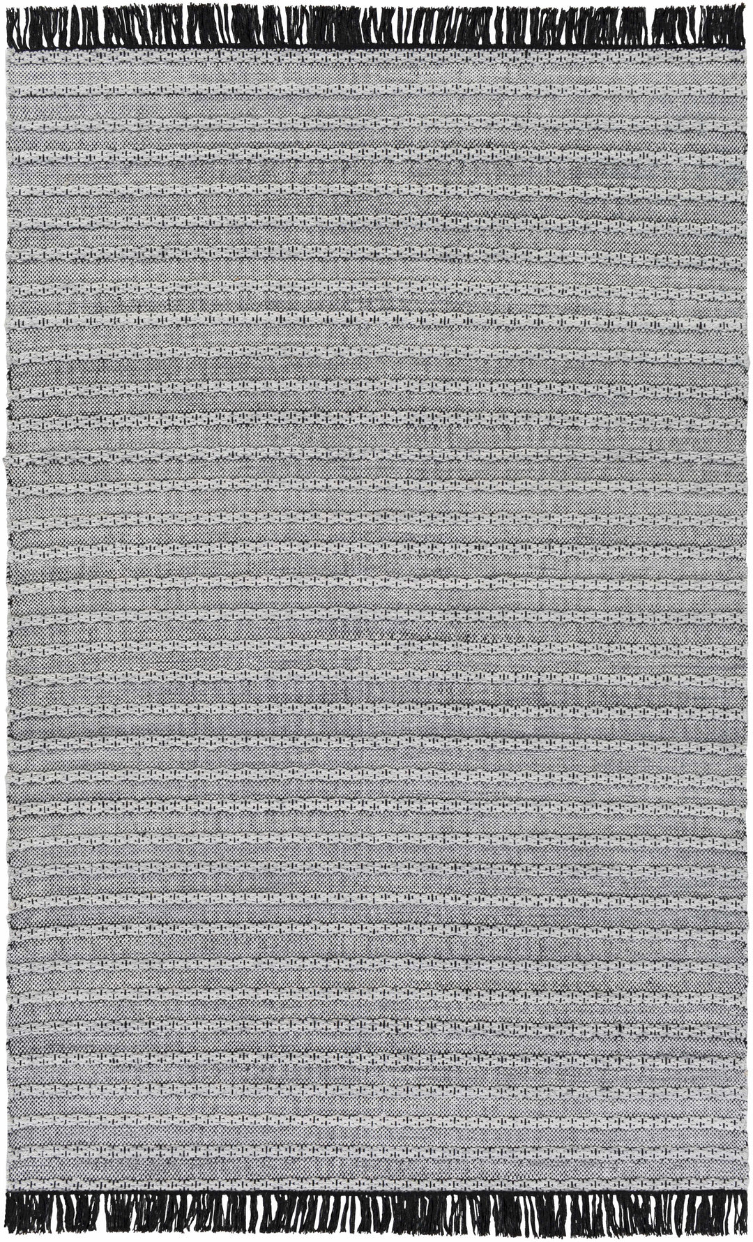 Brockman Gray And Black Modern Style Hand Woven Area Rug