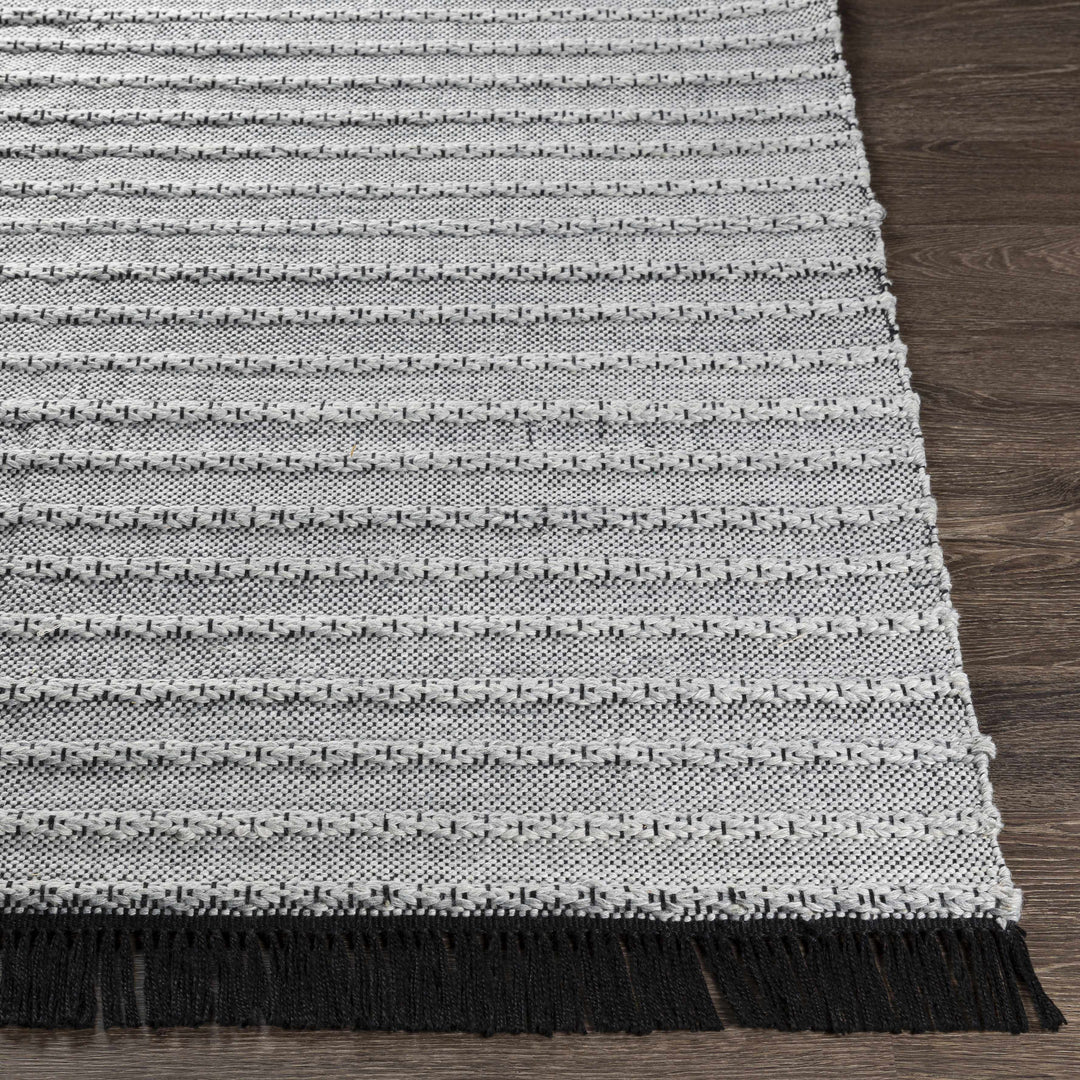 Brockman Gray And Black Modern Style Hand Woven Area Rug