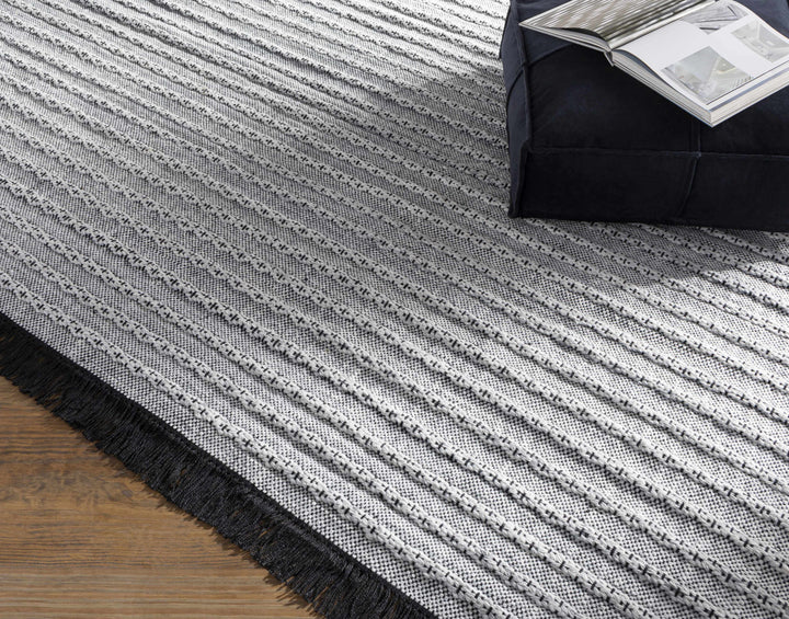 Brockman Gray And Black Modern Style Hand Woven Area Rug