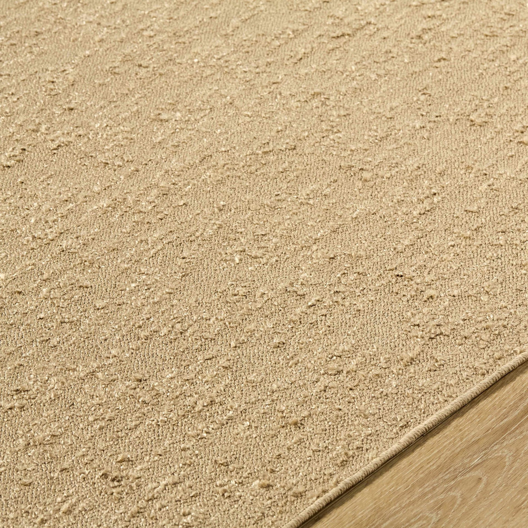 Breena Contemporary Camel Solid Washable Rug - The Rug Decor