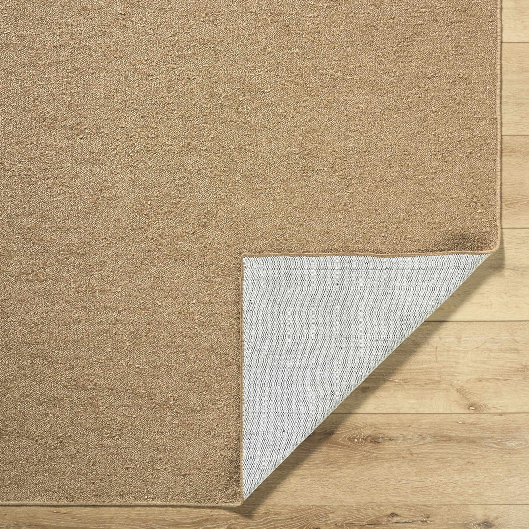 Breena Contemporary Camel Solid Washable Rug - The Rug Decor