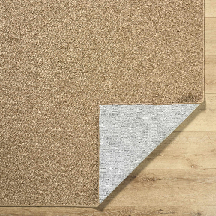 Breena Contemporary Camel Solid Washable Rug - The Rug Decor